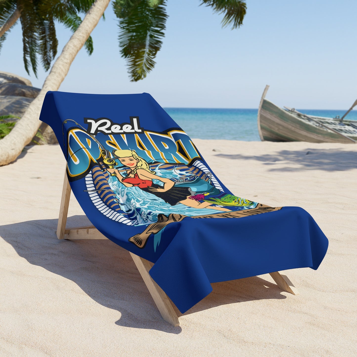 Reel Upskirt, Caught Ya Lookin’ Beach Towel