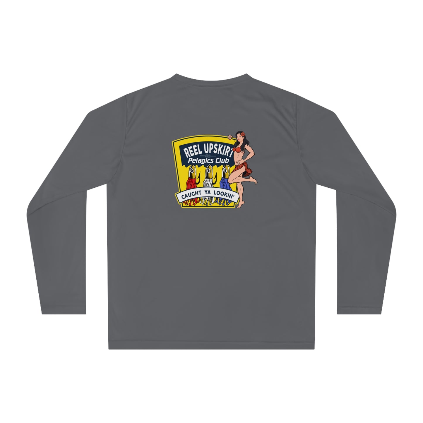 Performance Long Sleeve Shirt Reel Upskirt “Pelagic Club” UPF 40
