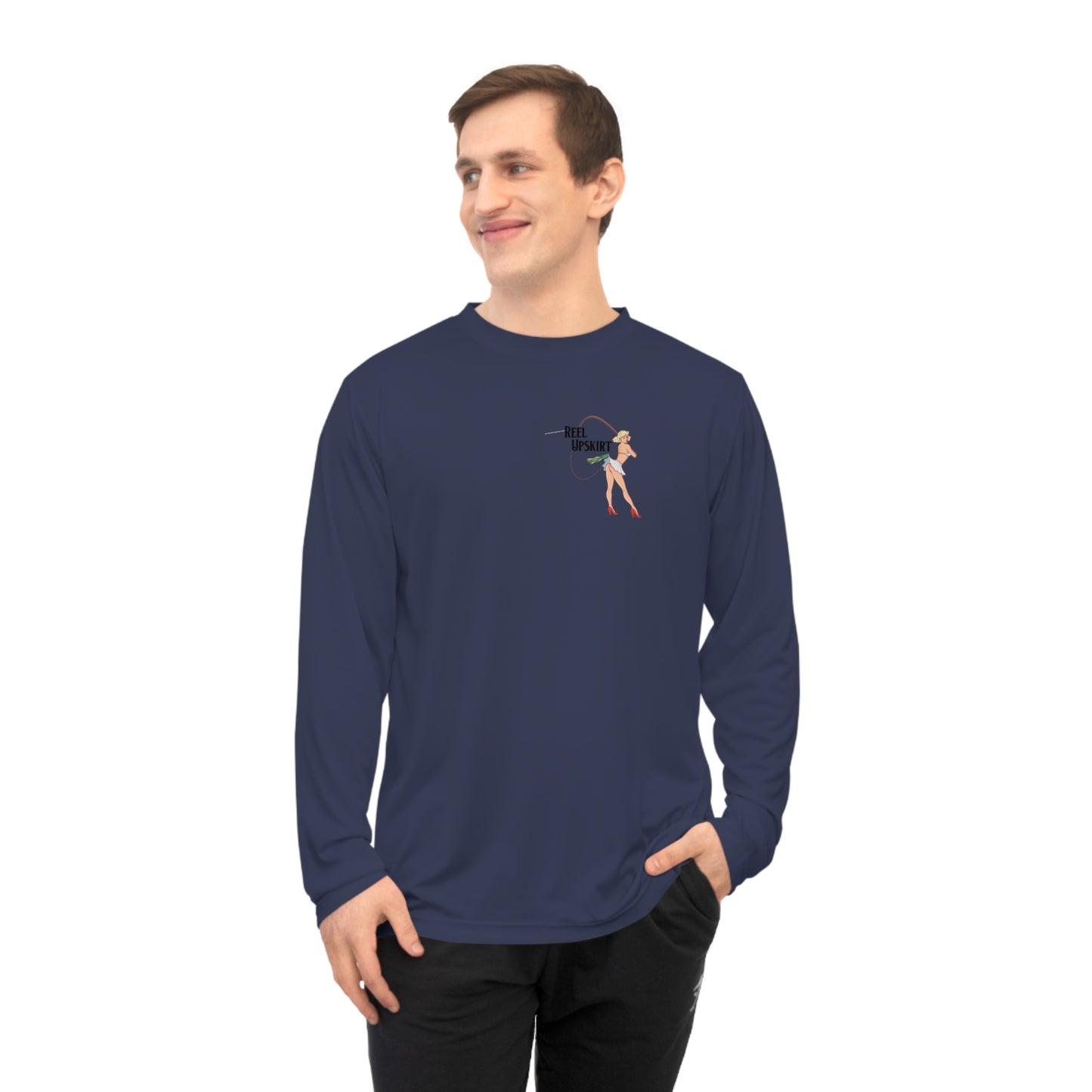 Big Rods Catch More Fish, Unisex Performance Long Sleeve Shirt UPF -40