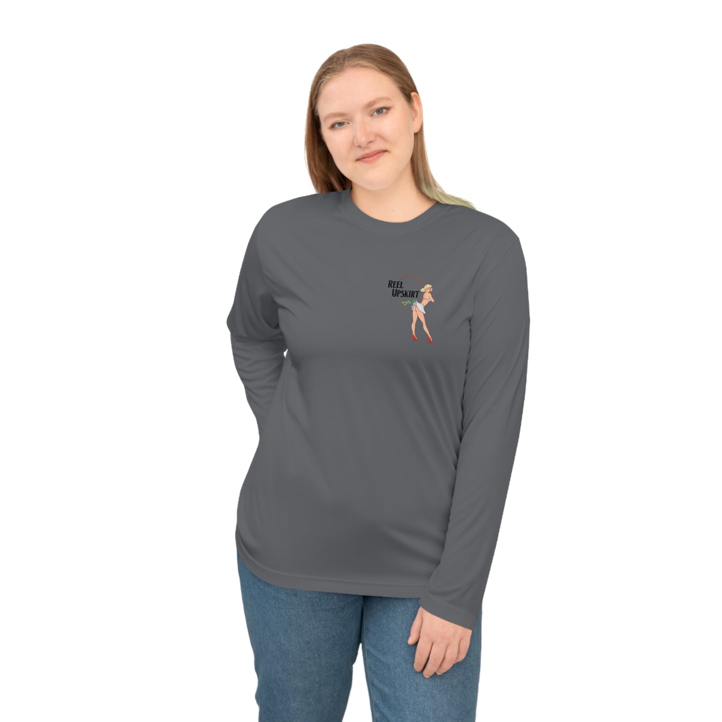 Performance Long Sleeve Shirt Reel Upskirt “Pelagic Club” UPF 40