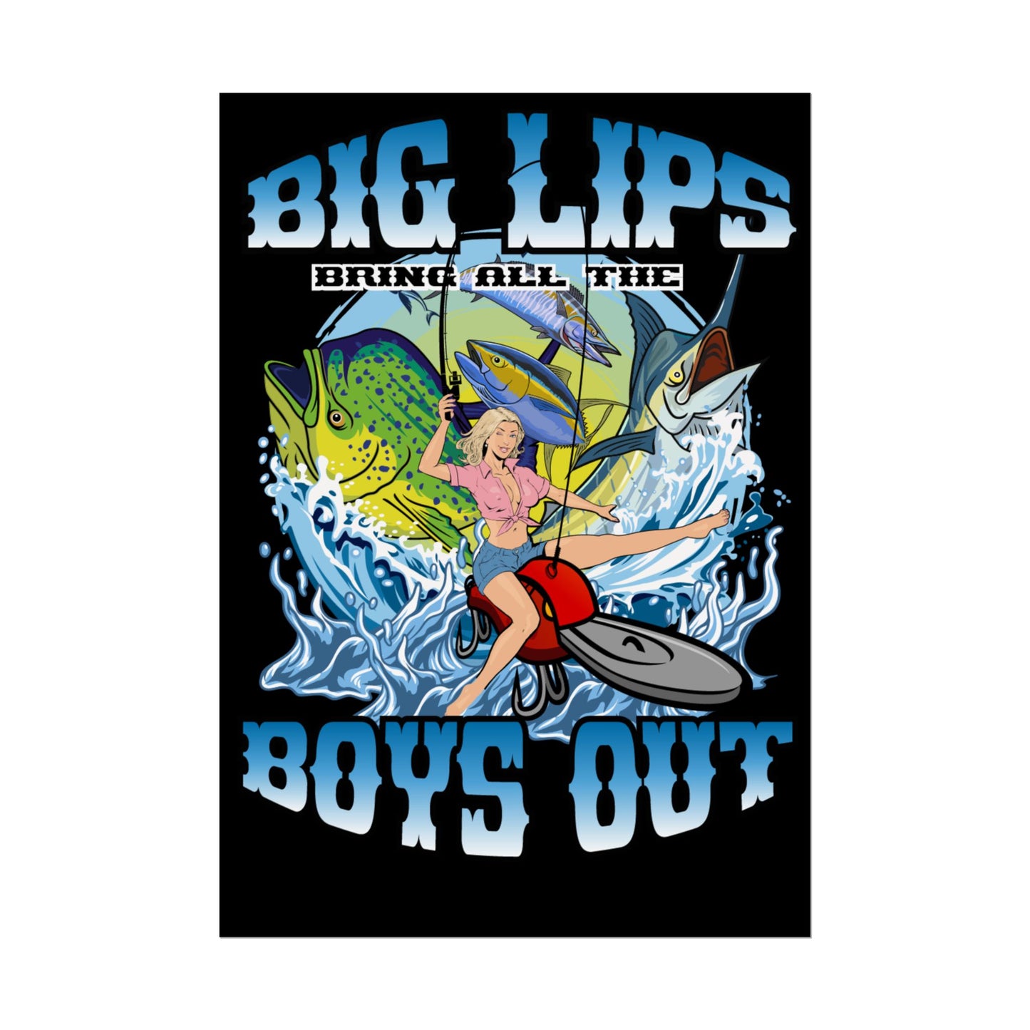 Rolled Posters Big Lips