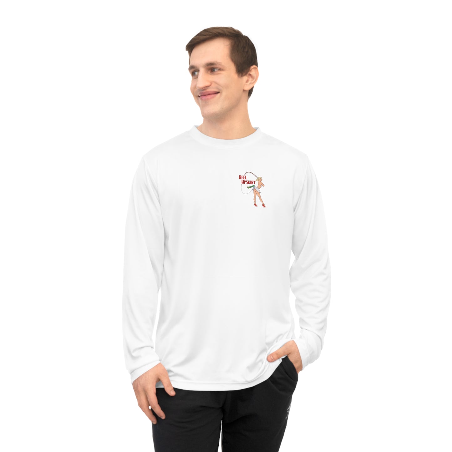 Long Sleeve Performance Shirt Big Lips Bring All the Boys Out UPF-40