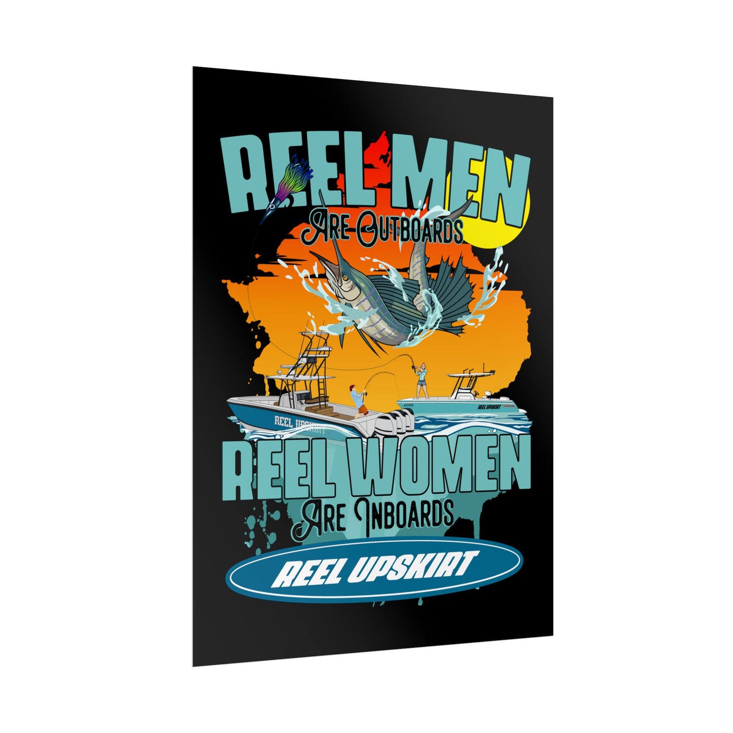 Reel Men/Women Rolled Posters