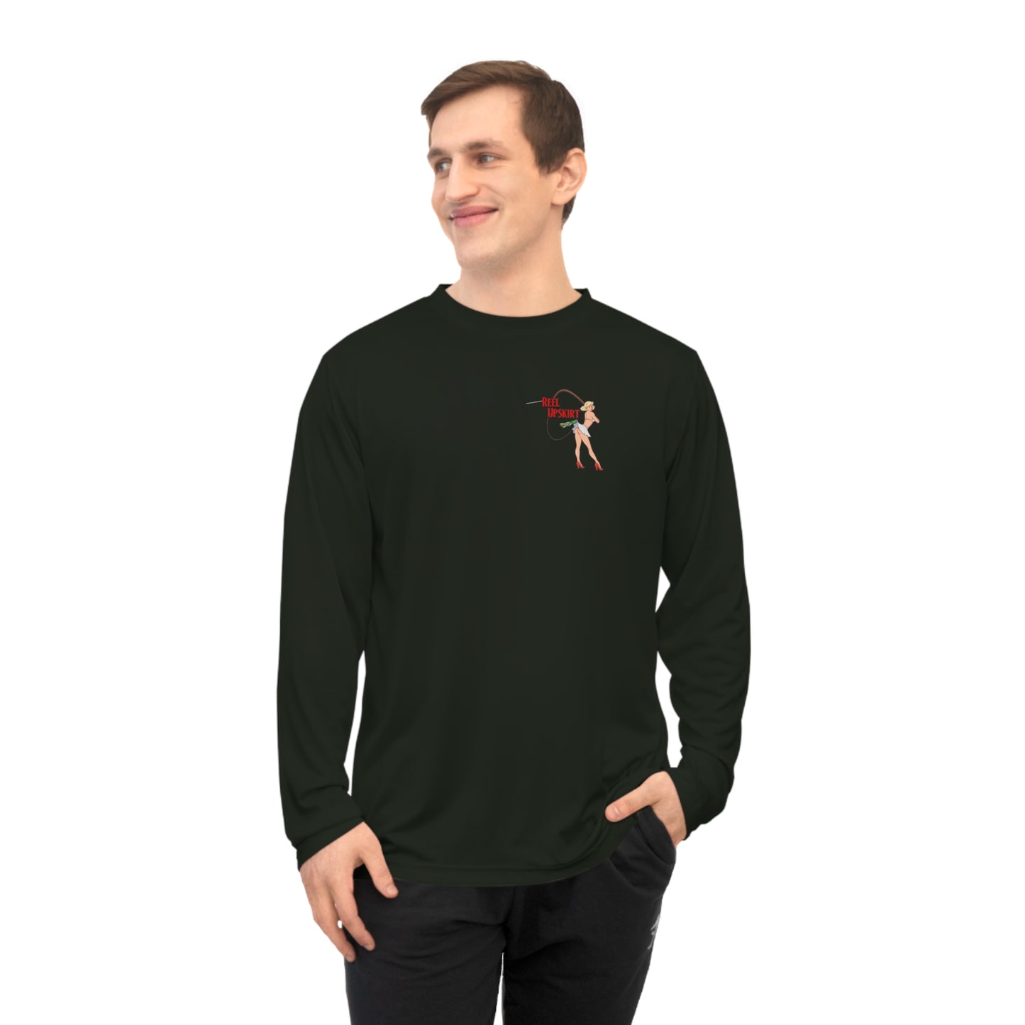 Long Sleeve Performance Shirt Big Lips Bring All the Boys Out UPF-40