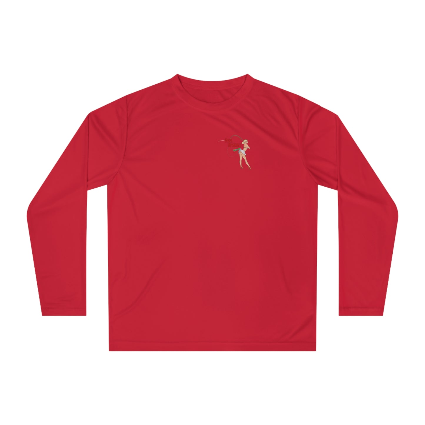 Long Sleeve Performance Shirt Big Lips Bring All the Boys Out UPF-40