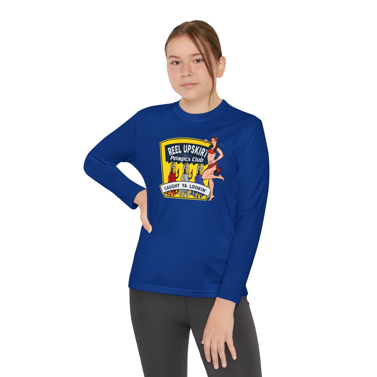 Kids Long Sleeve Tee - Pelagic Club and Caught Ya Lookin Design