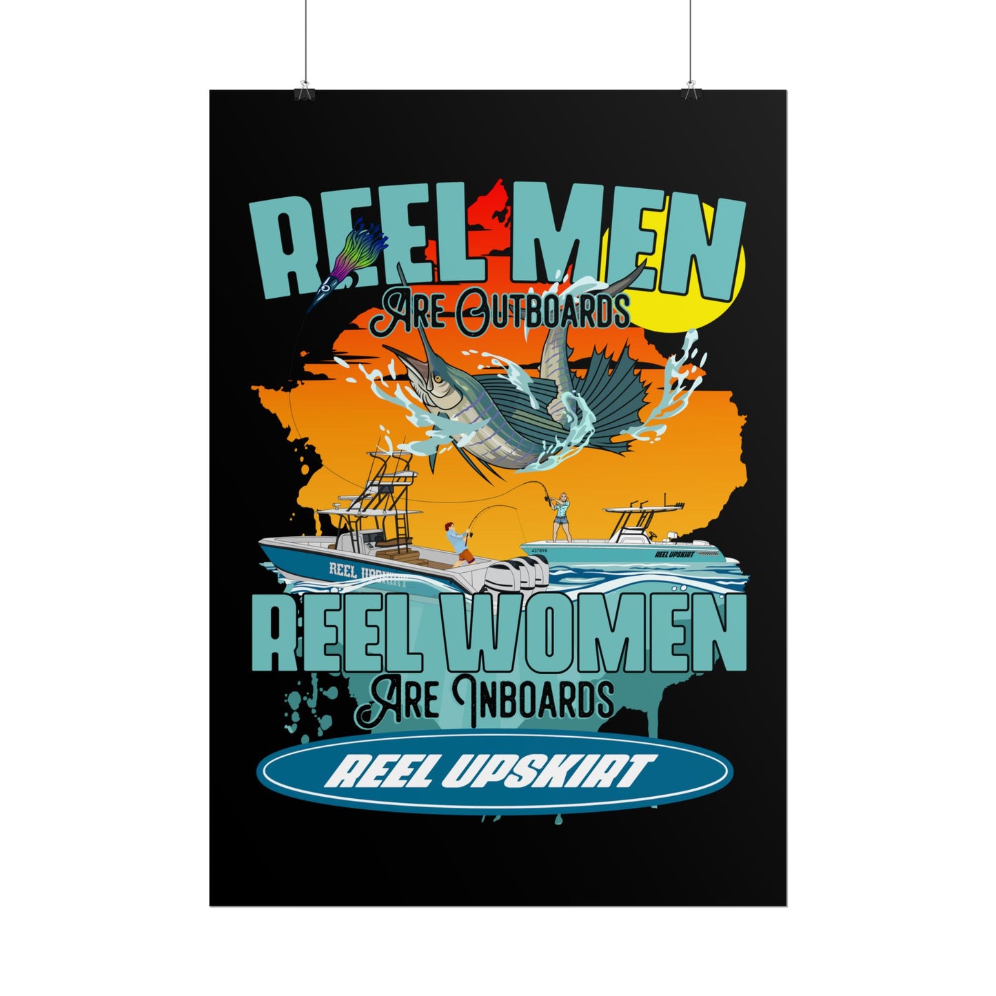 Reel Men/Women Rolled Posters