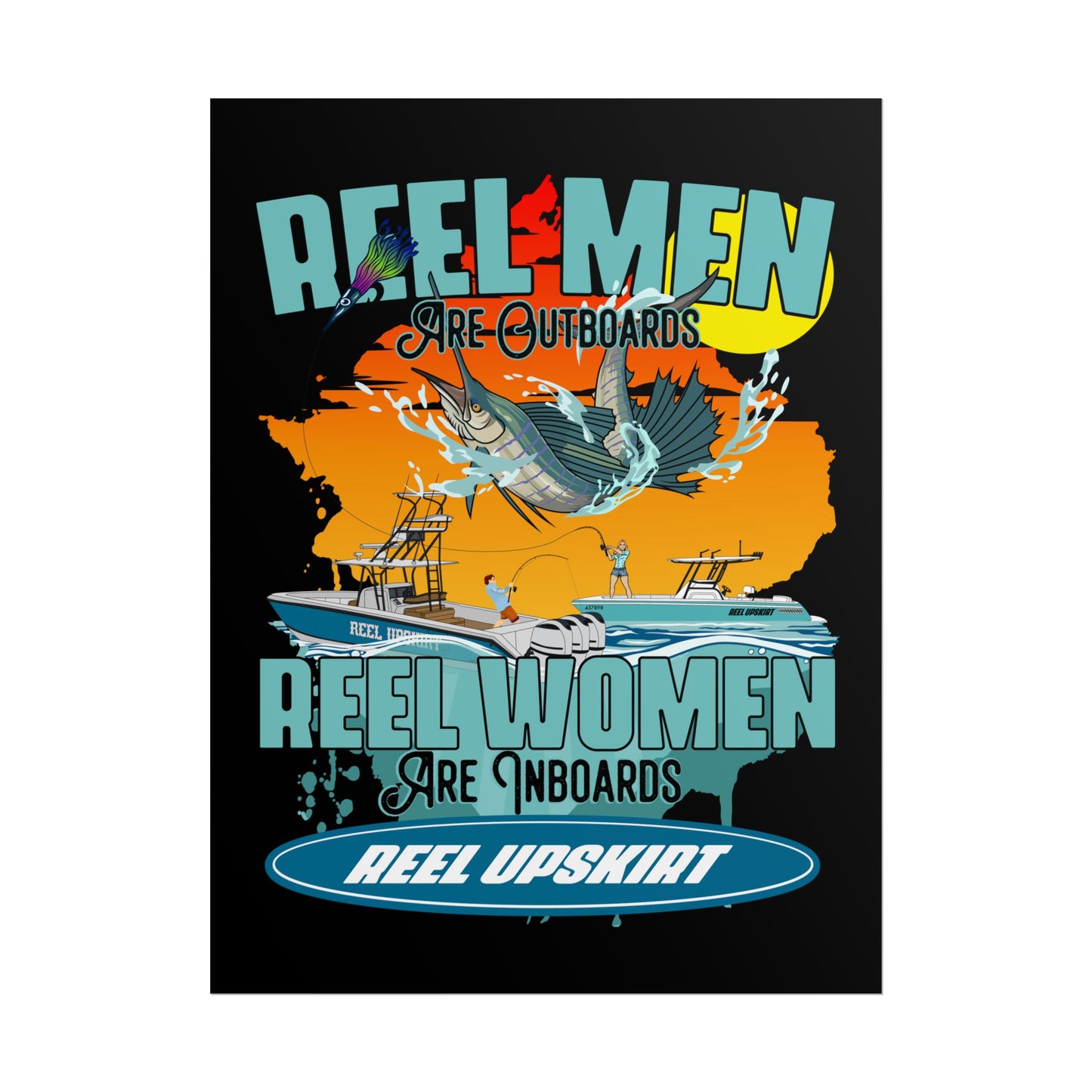 Reel Men/Women Rolled Posters