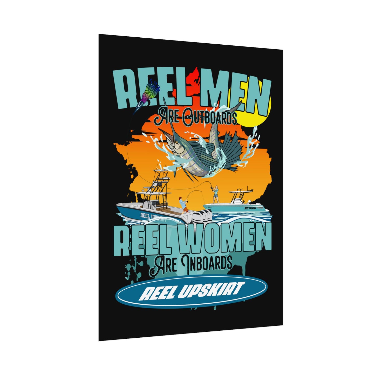 Reel Men/Women Rolled Posters