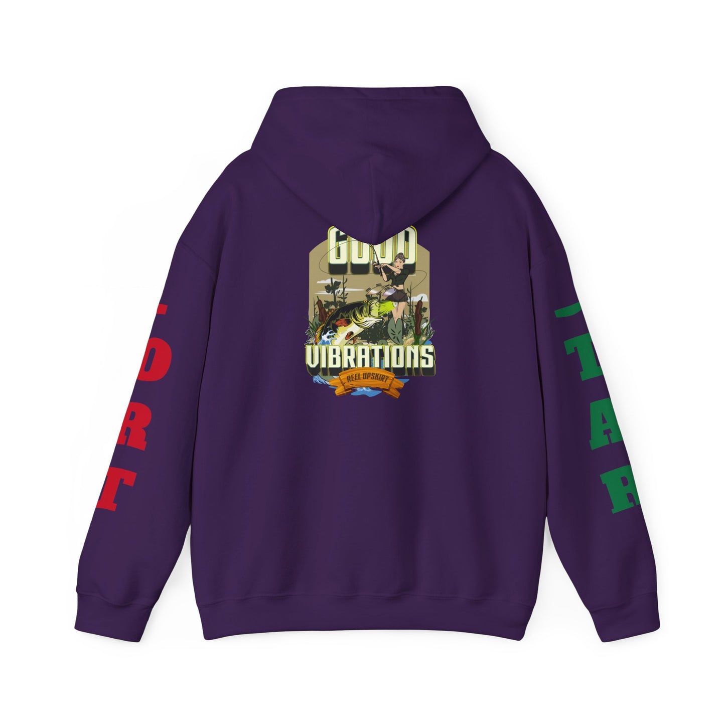 Good Vibrations Fishing Hoodie Port/Star Sleeves