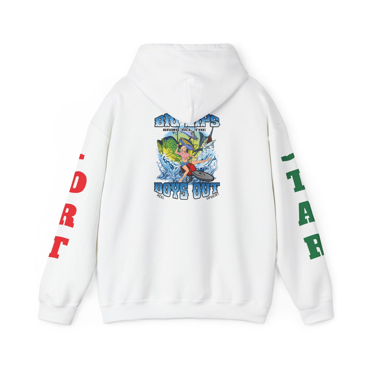 Big Lips Bring The Boys Out Hoodie Port/Star Sleeves