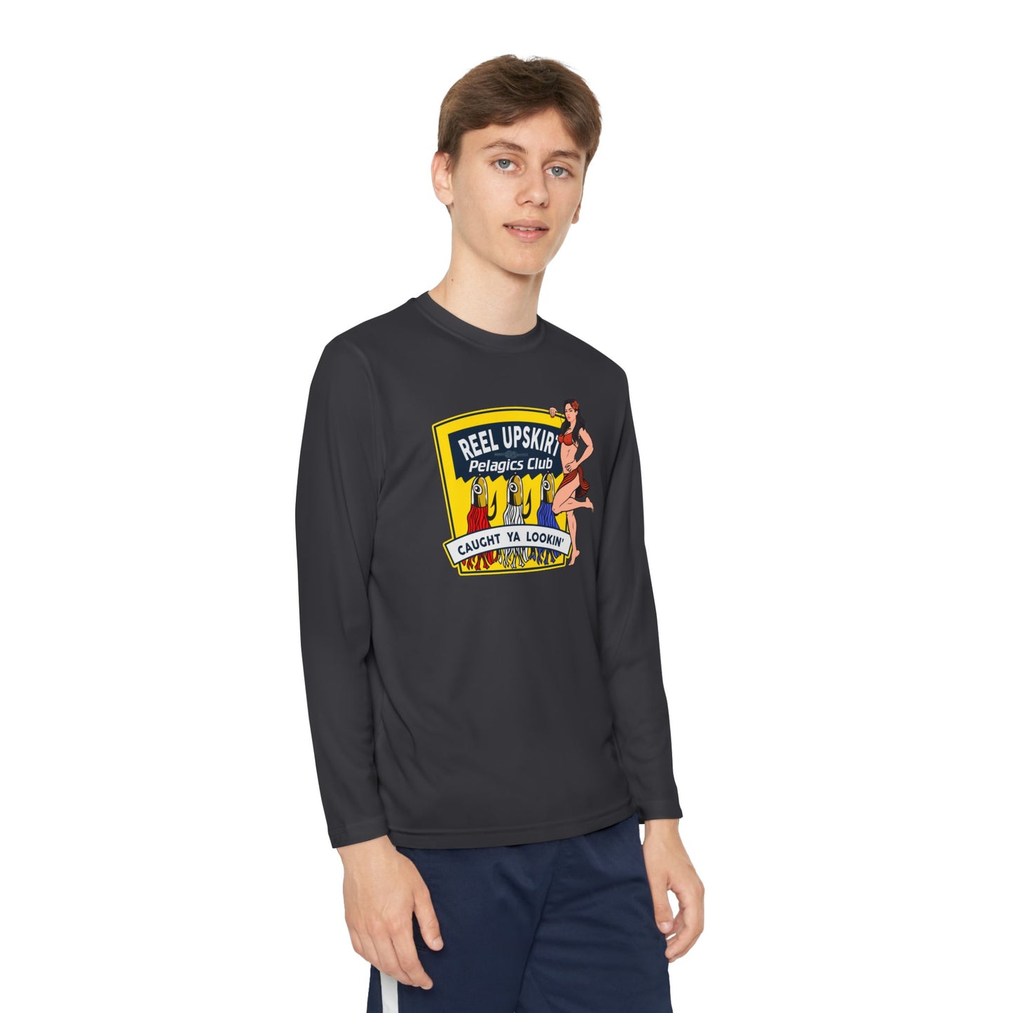 Kids Long Sleeve Tee - Pelagic Club and Caught Ya Lookin Design