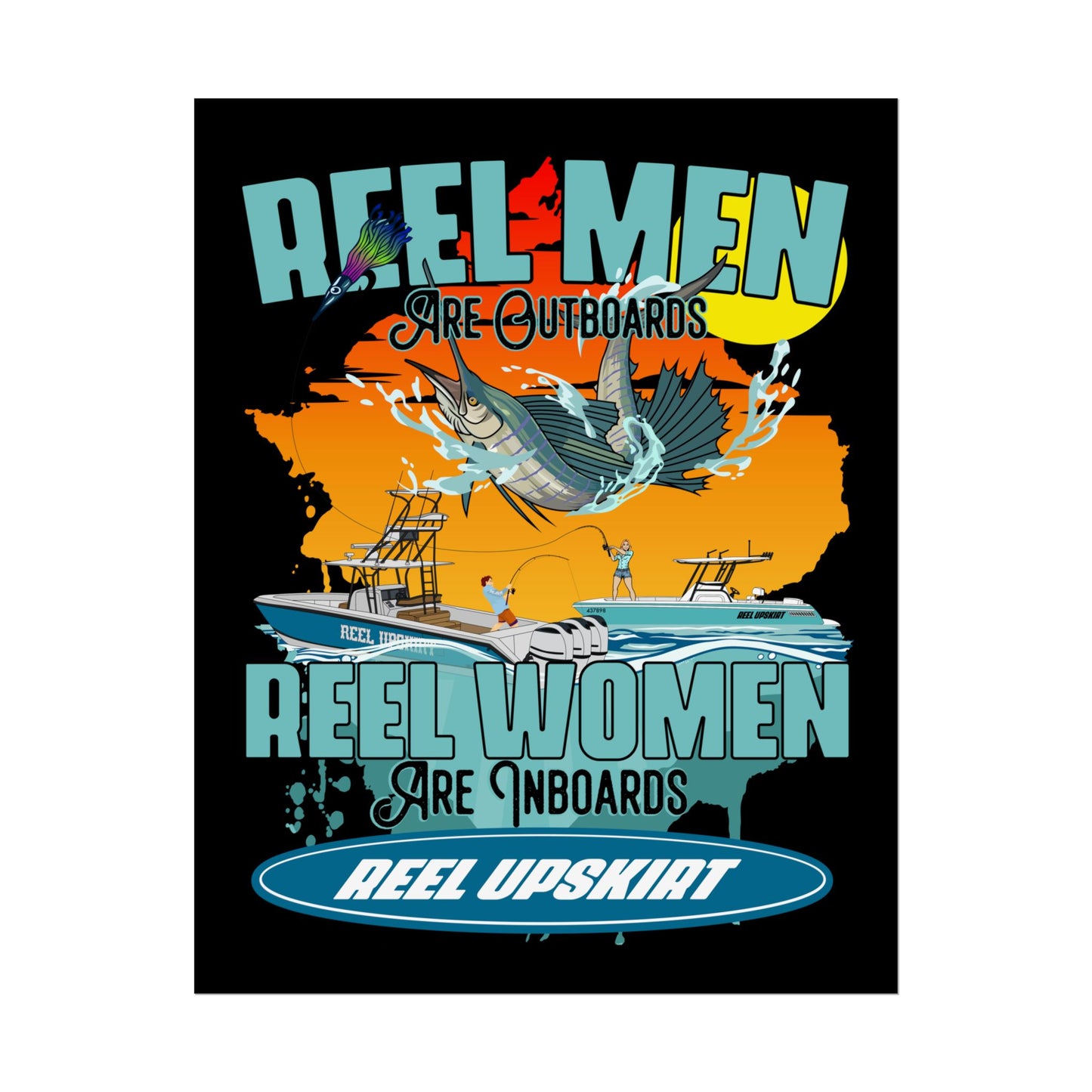 Reel Men/Women Rolled Posters