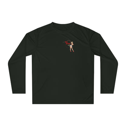 Fishing Long Sleeve Performance Shirt with Big Lips Print