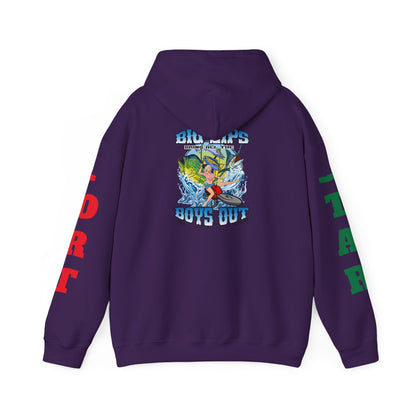 Big Lips Bring The Boys Out Hoodie Port/Star Sleeves