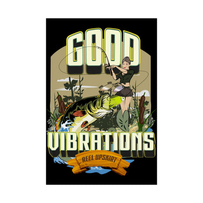 Good Vibrations Bass Fishing Rolled Posters