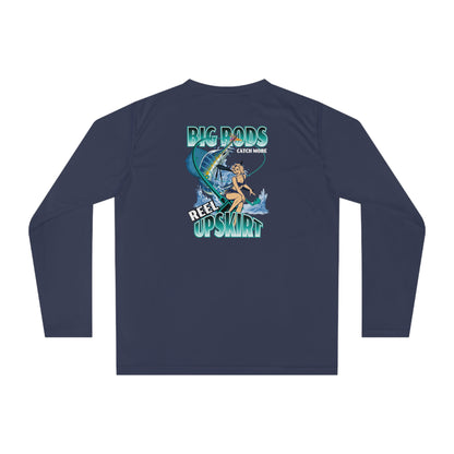Big Rods Catch More Fish, Unisex Performance Long Sleeve Shirt UPF -40