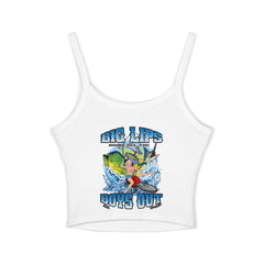 Spaghetti Strap Tank Top - Big Lips Bring The Boys Out