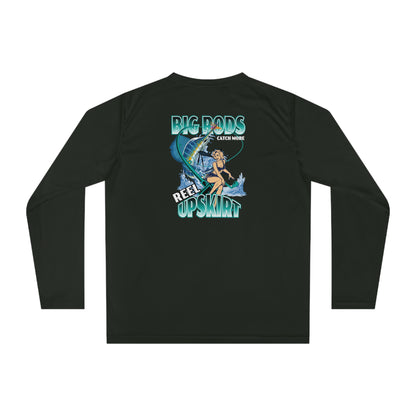 Big Rods Catch More Fish, Unisex Performance Long Sleeve Shirt UPF -40