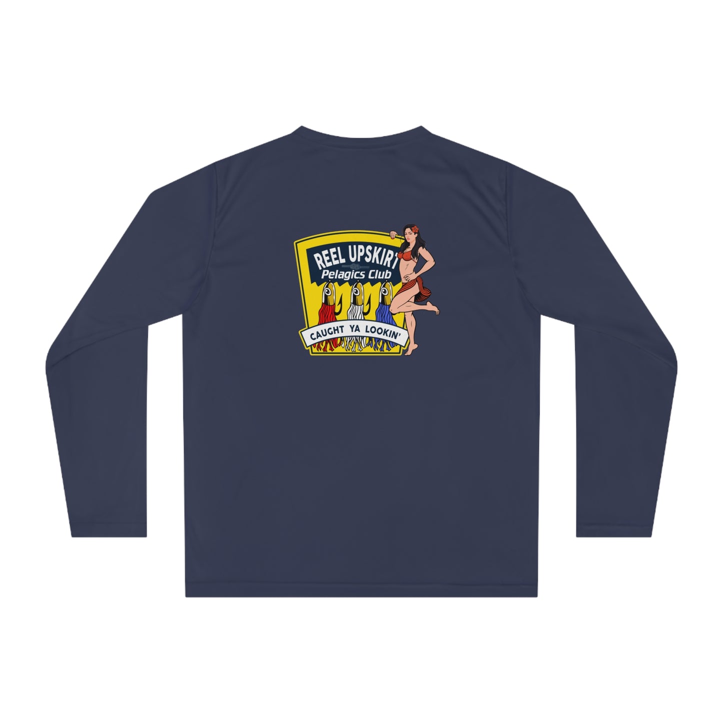 Performance Long Sleeve Shirt Reel Upskirt “Pelagic Club” UPF 40