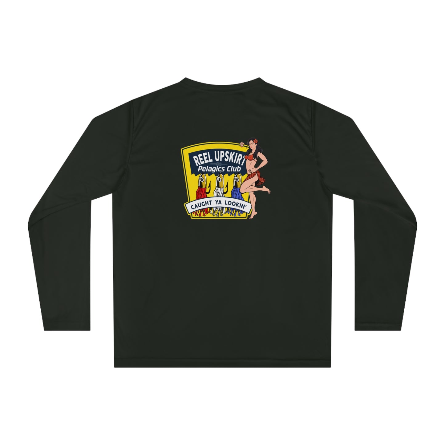 Performance Long Sleeve Shirt Reel Upskirt “Pelagic Club” UPF 40