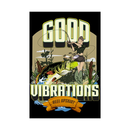 Good Vibrations Bass Fishing Rolled Posters