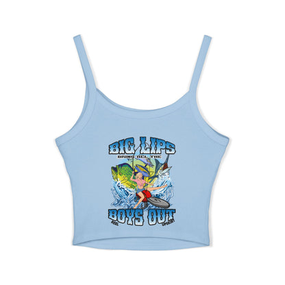 Spaghetti Strap Tank Top - Big Lips Bring The Boys Out