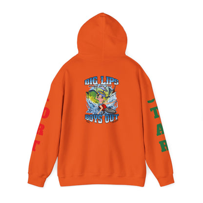 Big Lips Bring The Boys Out Hoodie Port/Star Sleeves