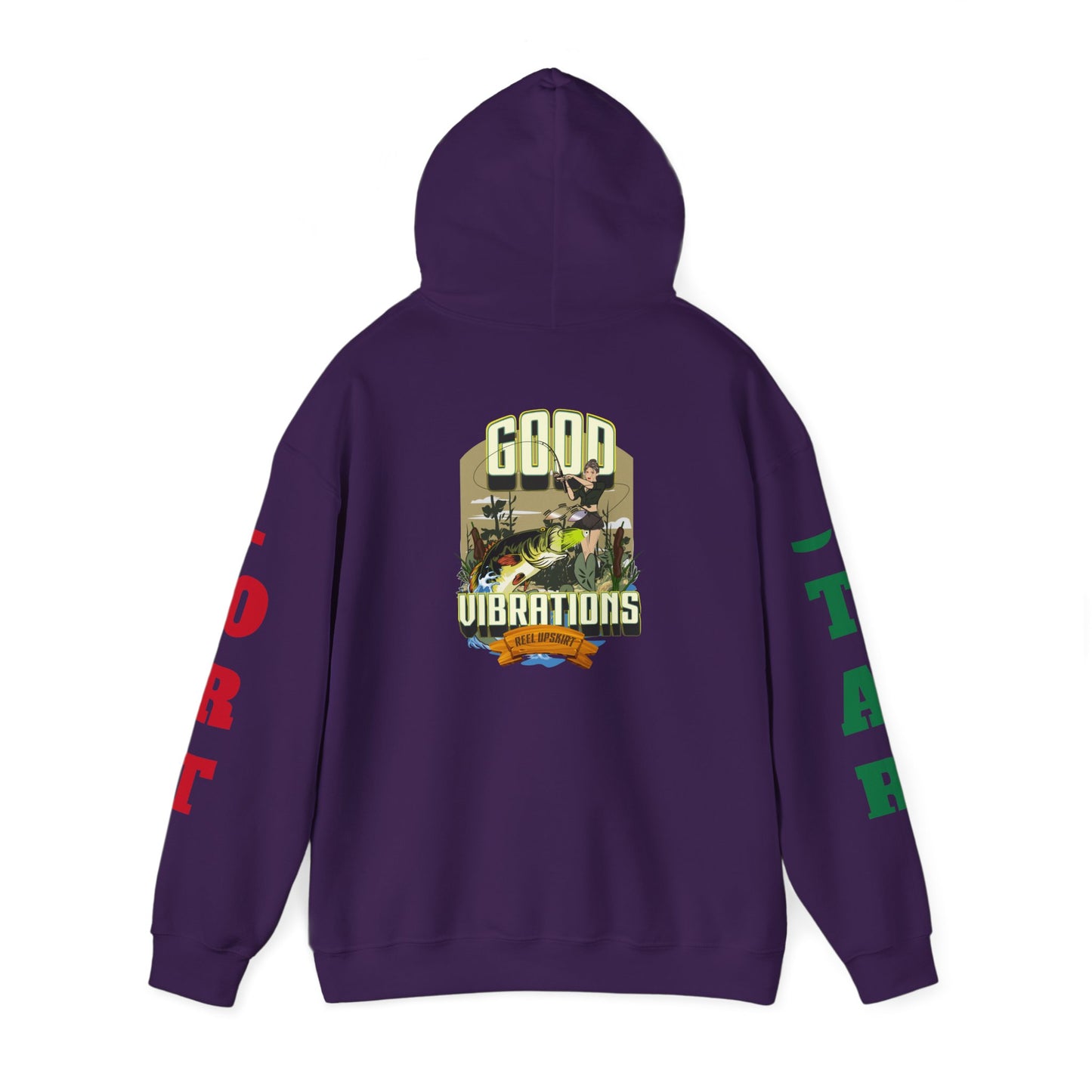 Good Vibrations Fishing Hoodie Port/Star Sleeves