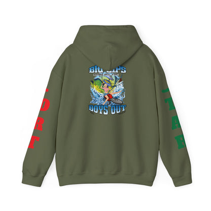 Big Lips Bring The Boys Out Hoodie Port/Star Sleeves