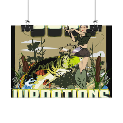 Good Vibrations Bass Fishing Rolled Posters