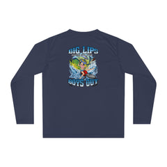 Fishing Long Sleeve Performance Shirt with Big Lips Print