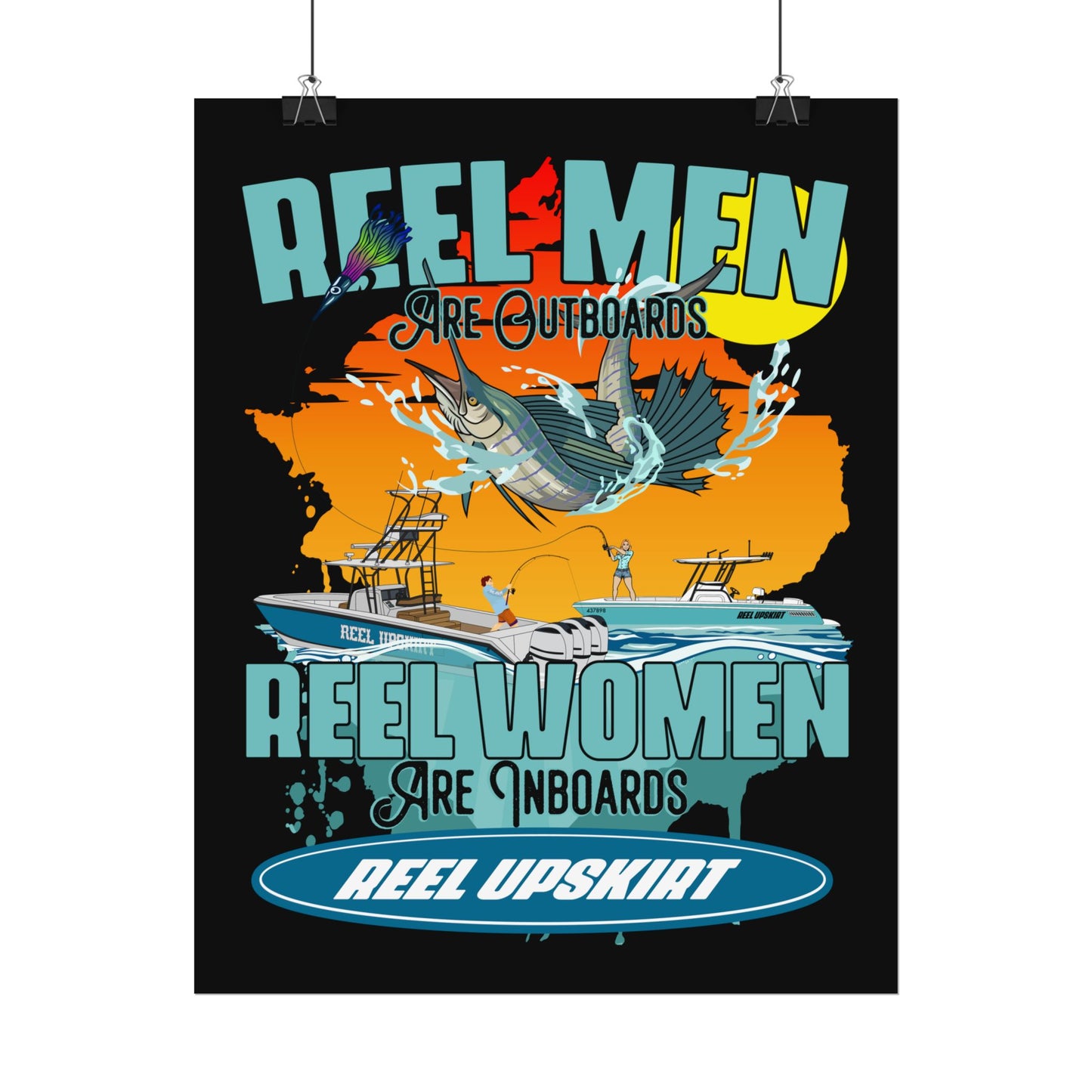 Reel Men/Women Rolled Posters