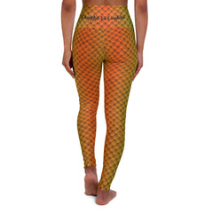 Peacock Bass inspired Design High Waisted Yoga Leggings